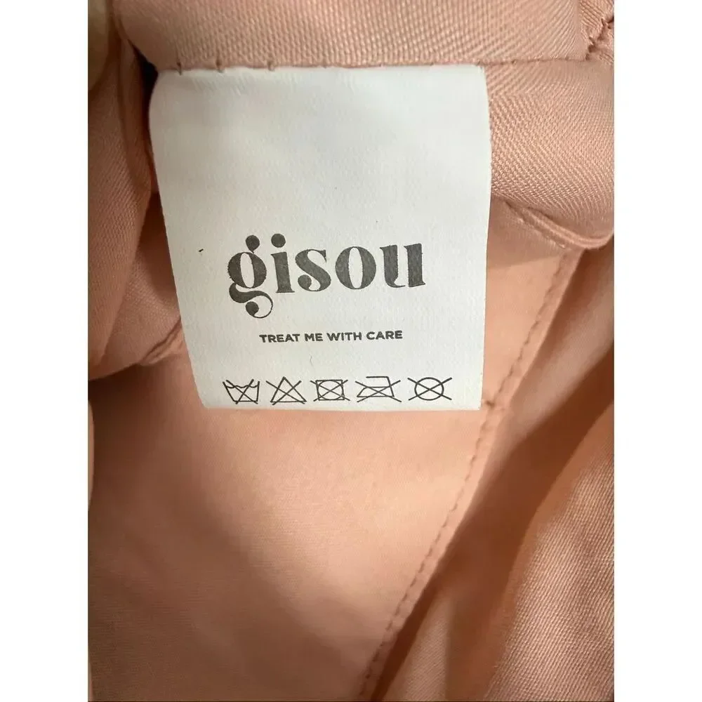 Gisou Pink Shoulder Bag Purse Microfiber Chrome Logo Merch Tote